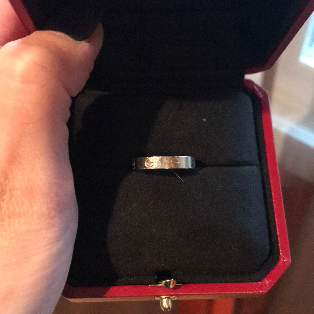 Cartier Love rings sz 53 rose and white gold - Picture 4 of 5